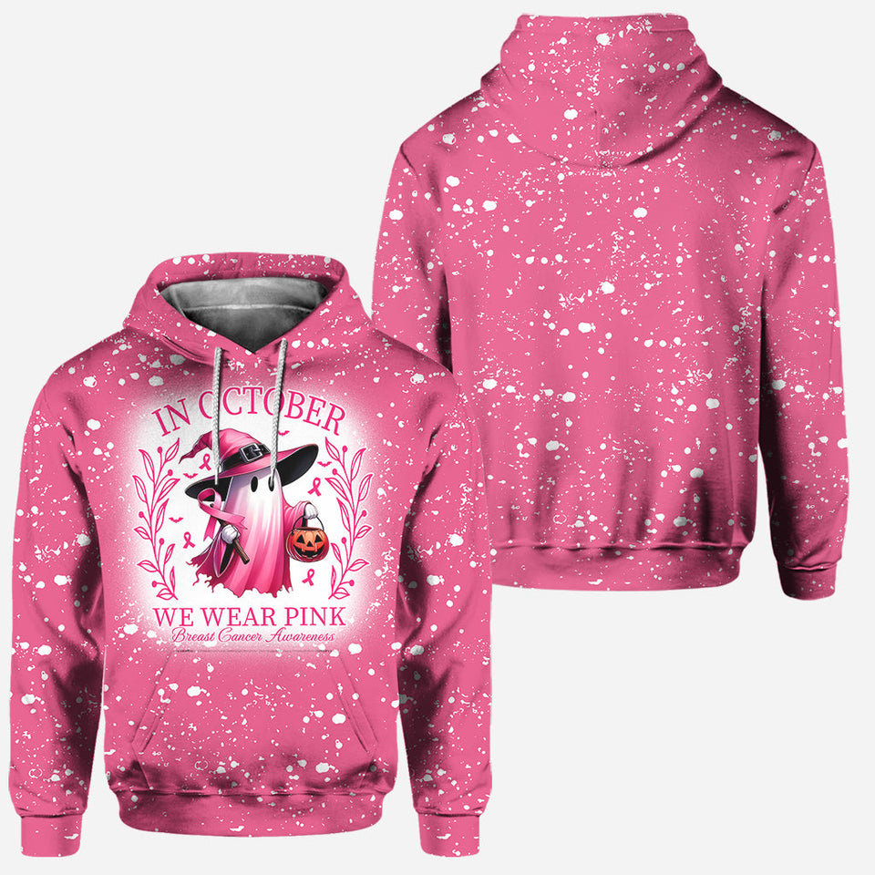 En octobre, nous portons du rose pour sensibiliser au cancer du sein : sweat à capuche et legging
