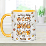 God Say I Am - Personalized Christian Accent Mug