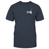 T-shirt brodé commémoratif personnalisé avec motif papillon, libellule et plume céleste