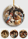 O Come Let Us Adore Him - Personalized Christian Ornament