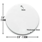 L'amour n'a pas besoin de mots - Ornement rond en céramique personnalisé pour la sensibilisation à l'autisme