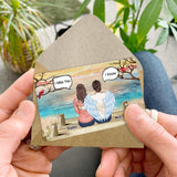 Tu me manques, je le sais - Carte commémorative personnalisée à insérer dans un portefeuille