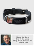 Custom Photo I'll Carry You - Personalized Memorial Engraved Bracelet