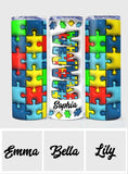 Autism Awareness - Personalized Autism Awareness Skinny Tumbler