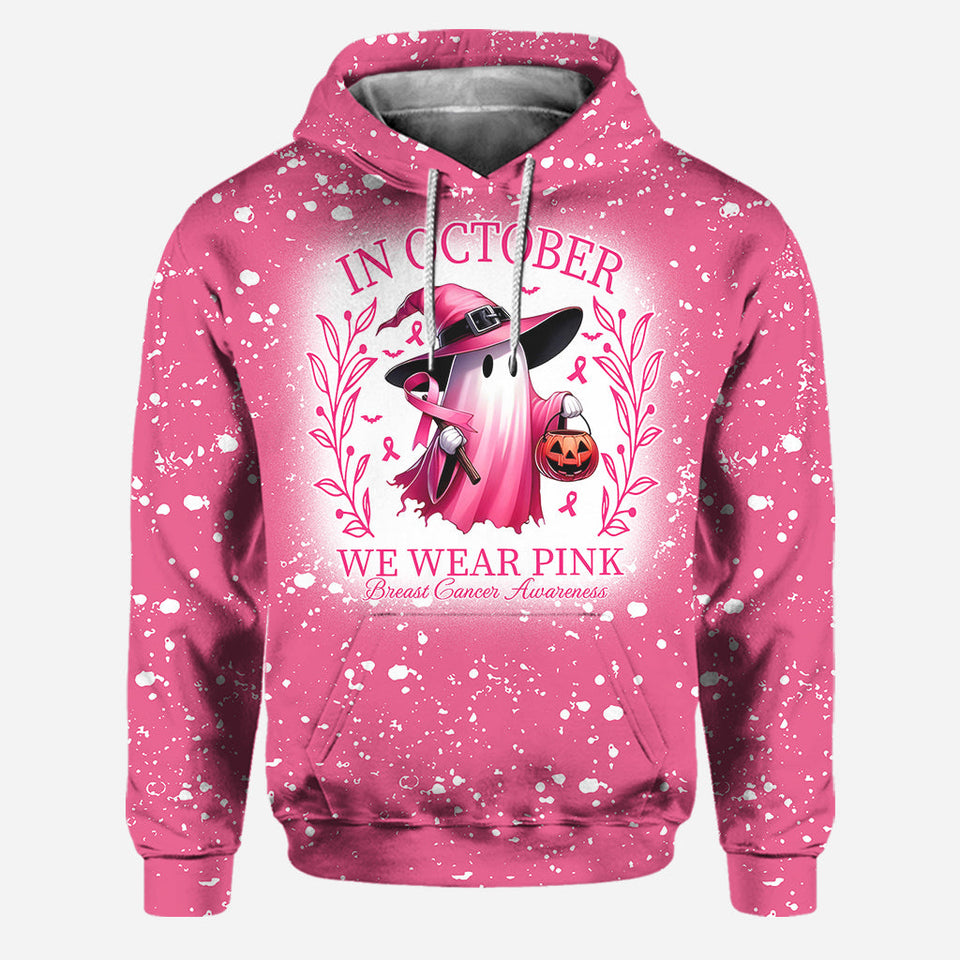 En octobre, nous portons du rose pour sensibiliser au cancer du sein : sweat à capuche et legging
