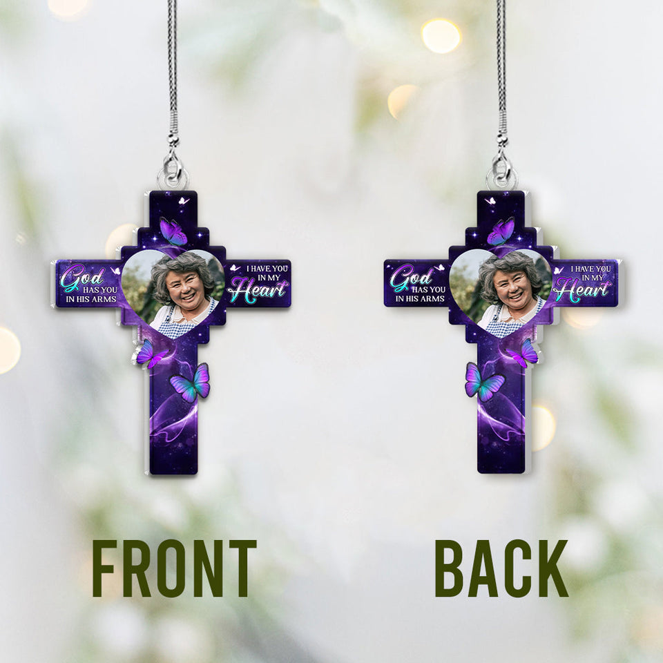 À jamais dans nos cœurs - Ornement de voiture commémoratif personnalisé