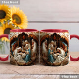 O Come Let Us Adore Him - Personalized Christian Accent Mug