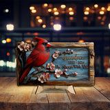 Je suis toujours avec toi - Plaque commémorative personnalisée en bois double couche