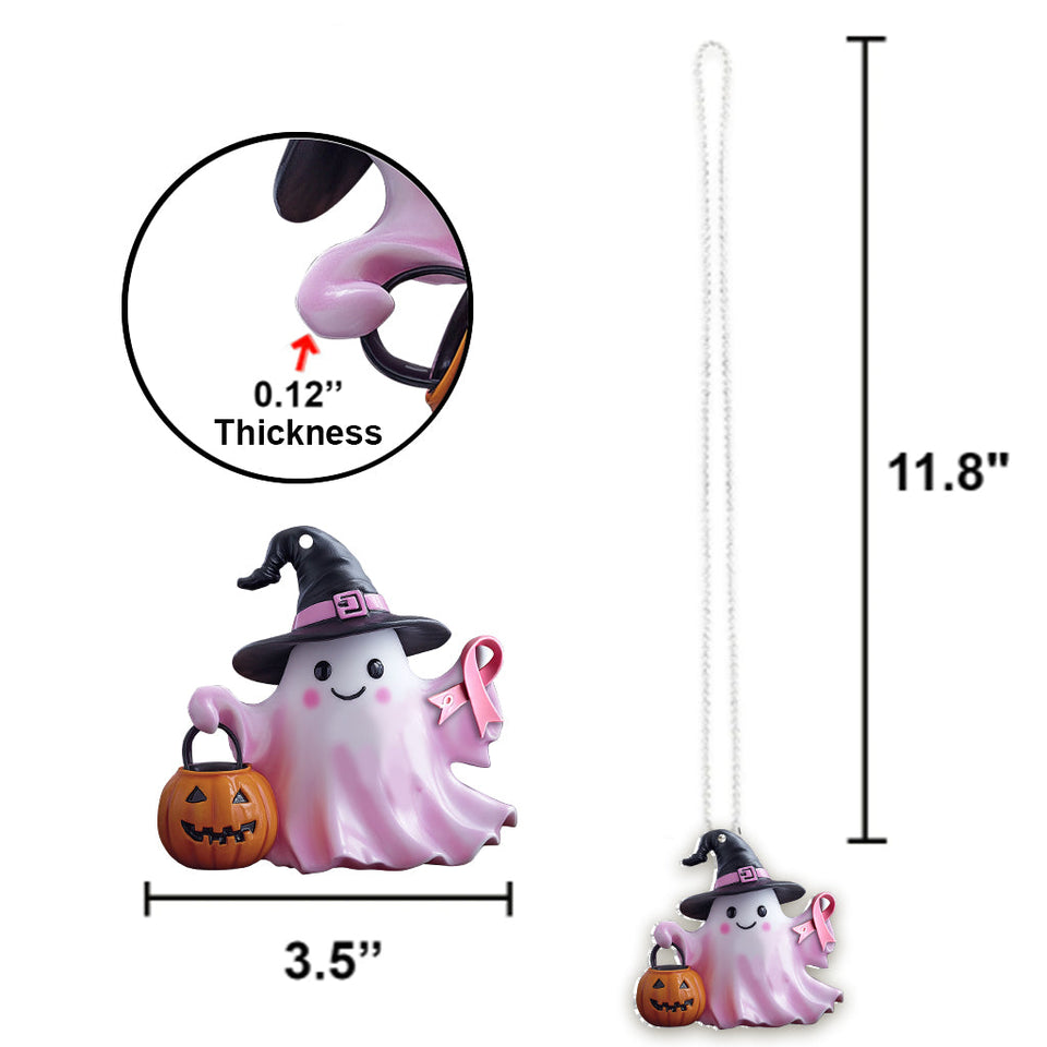 Breast Cancer Awareness - Personalized Breast Cancer Awareness Car Ornament