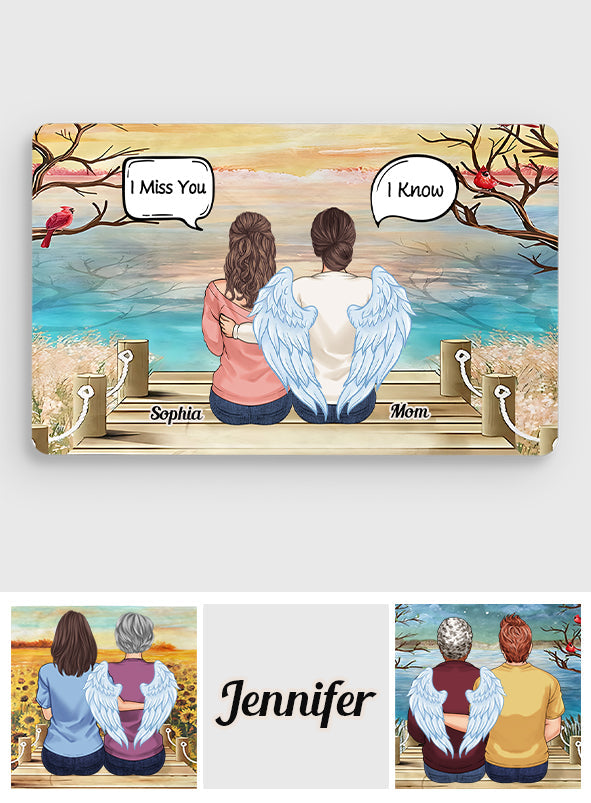 Tu me manques, je le sais - Carte commémorative personnalisée à insérer dans un portefeuille