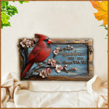 Je suis toujours avec toi - Plaque commémorative personnalisée en bois double couche