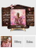 Jamais oublié·e - Plaque commémorative personnalisée en bois double couche