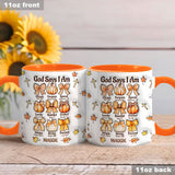 God Say I Am - Personalized Christian Accent Mug