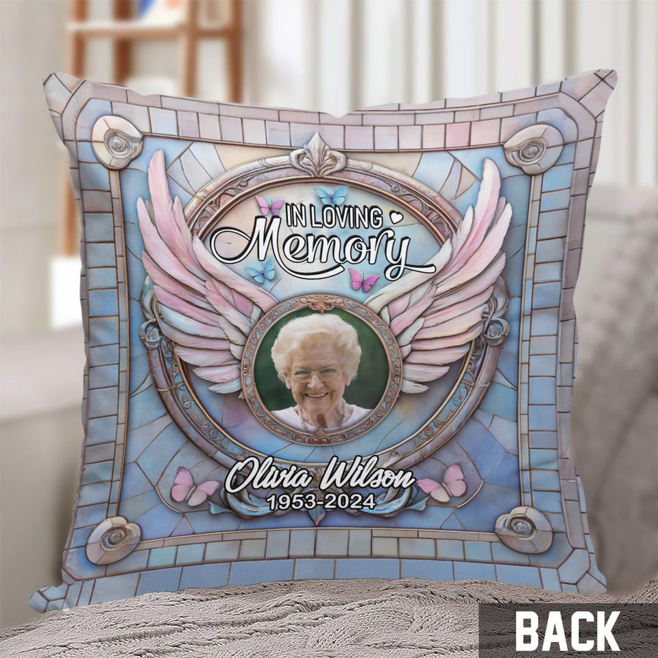 In Loving Memory - Personalized Memorial Throw Pillow