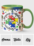 Autism Awareness - Personalized Autism Awareness Accent Mug