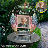 En souvenir de - Lampe solaire commémorative personnalisée pour jardin