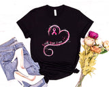 T-shirt et sweat à capuche « Foi, Espoir, Amour et Cœur » pour la sensibilisation au cancer du sein 0924