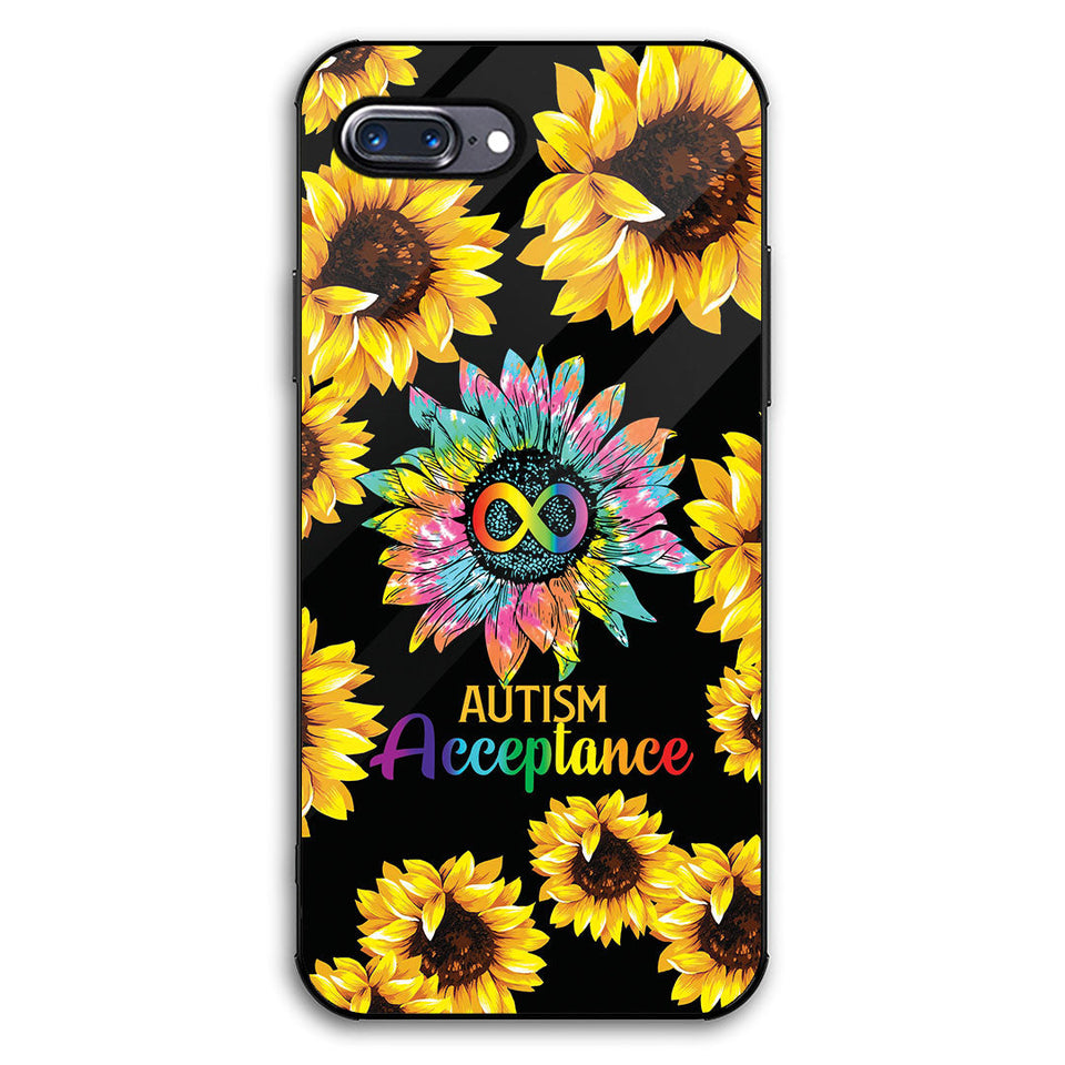 Coque de téléphone tournesol pour l'autisme