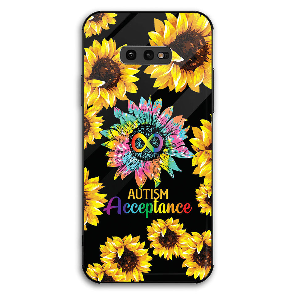 Coque de téléphone tournesol pour l'autisme