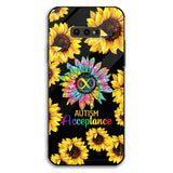Coque de téléphone tournesol pour l'autisme