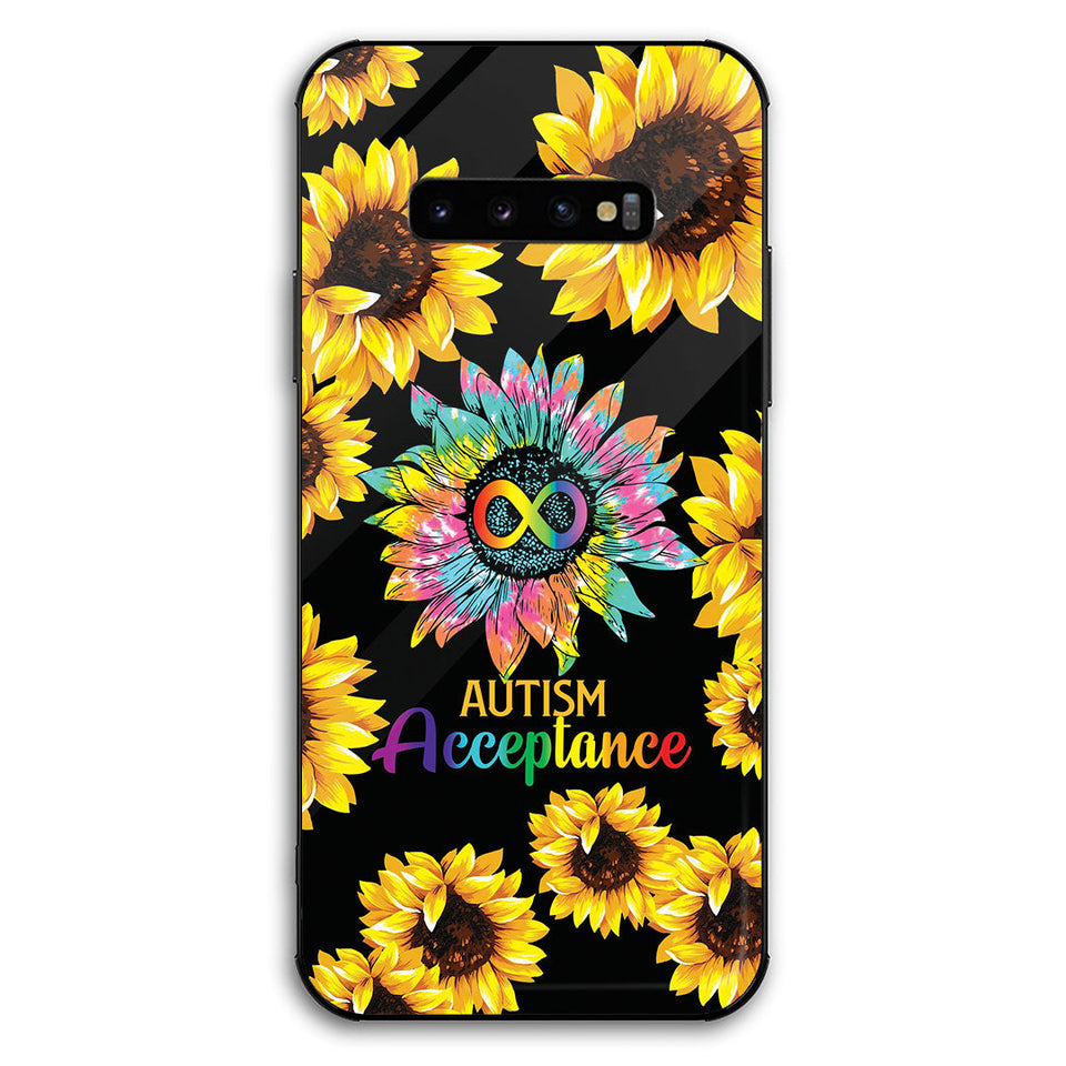 Coque de téléphone tournesol pour l'autisme