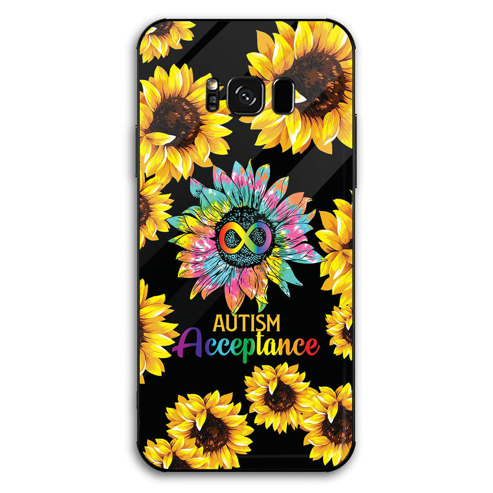 Coque de téléphone tournesol pour l'autisme
