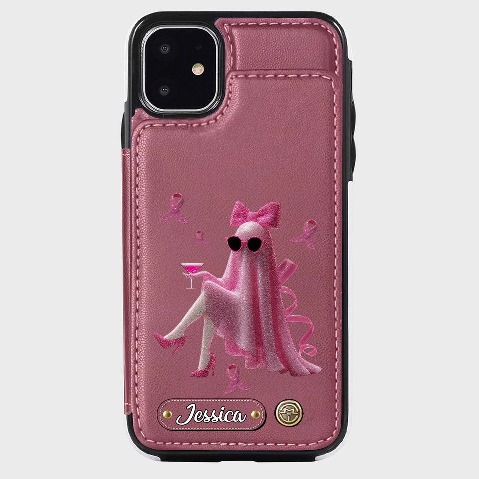 Pink Out - Personalized Breast Cancer Awareness Wallet Phone Case