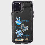Autism Awareness - Personalized Autism Awareness Wallet Phone Case