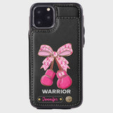 Warrior - Personalized Breast Cancer Awareness Wallet Phone Case