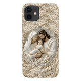 La Sainte Famille - Coque de téléphone personnalisée avec impression chrétienne intégrale