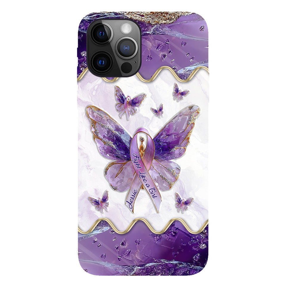 Fight Like a Girl - Personalized Lupus Awareness Full Print Phone Case