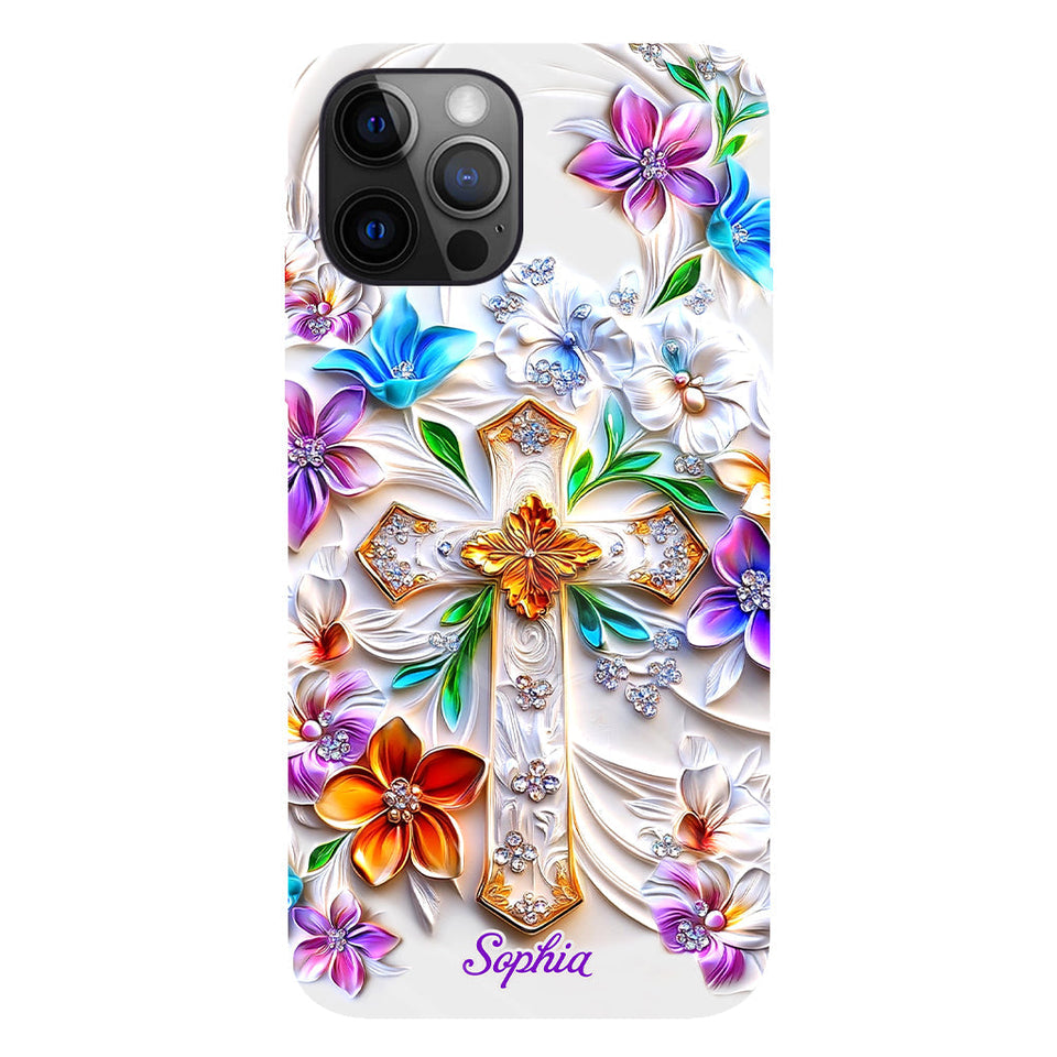 Croire - Coque de téléphone personnalisée avec impression chrétienne intégrale