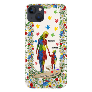 You'll Never Walk Alone - Personalized Autism Awareness Full Print Phone Case