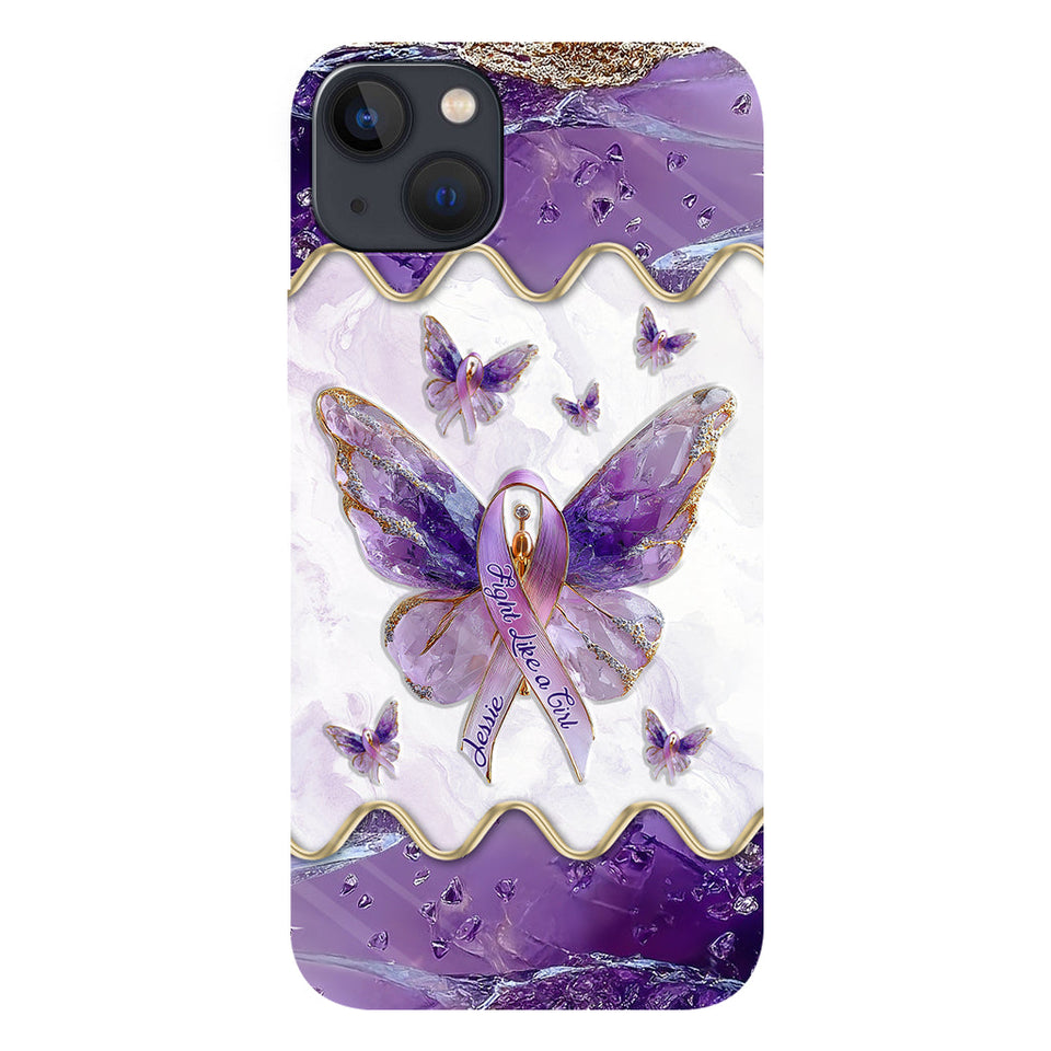 Fight Like a Girl - Personalized Lupus Awareness Full Print Phone Case