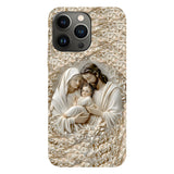 La Sainte Famille - Coque de téléphone personnalisée avec impression chrétienne intégrale