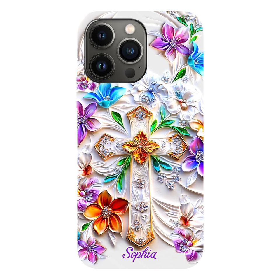 Croire - Coque de téléphone personnalisée avec impression chrétienne intégrale