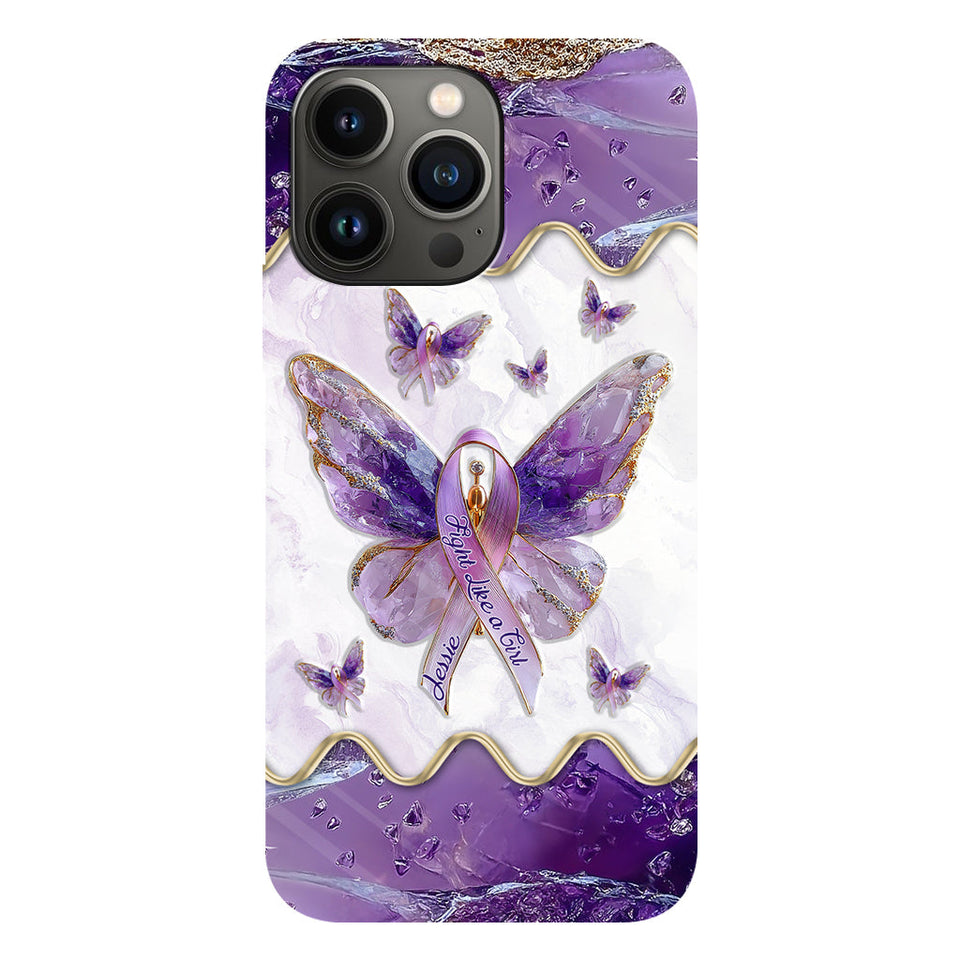 Fight Like a Girl - Personalized Lupus Awareness Full Print Phone Case
