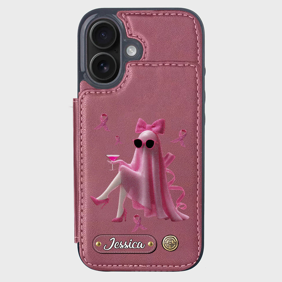 Pink Out - Personalized Breast Cancer Awareness Wallet Phone Case