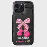 Warrior - Personalized Breast Cancer Awareness Wallet Phone Case