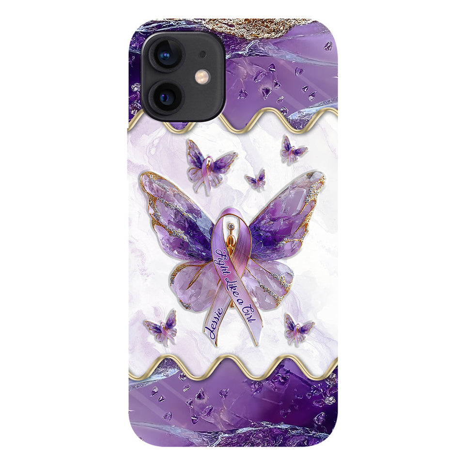 Fight Like a Girl - Personalized Lupus Awareness Full Print Phone Case