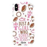 Just A Girl Who Loves Jesus - Personalized Christian Full Print Phone Case