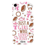 Just A Girl Who Loves Jesus - Personalized Christian Full Print Phone Case