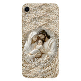 La Sainte Famille - Coque de téléphone personnalisée avec impression chrétienne intégrale