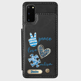 Autism Awareness - Personalized Autism Awareness Wallet Phone Case