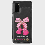 Warrior - Personalized Breast Cancer Awareness Wallet Phone Case