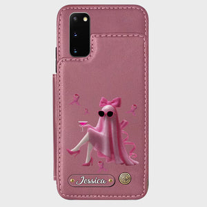 Pink Out - Personalized Breast Cancer Awareness Wallet Phone Case