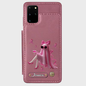 Pink Out - Personalized Breast Cancer Awareness Wallet Phone Case