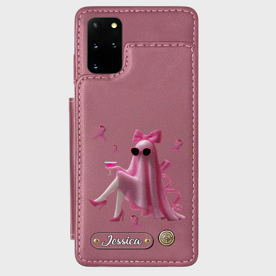 Pink Out - Personalized Breast Cancer Awareness Wallet Phone Case
