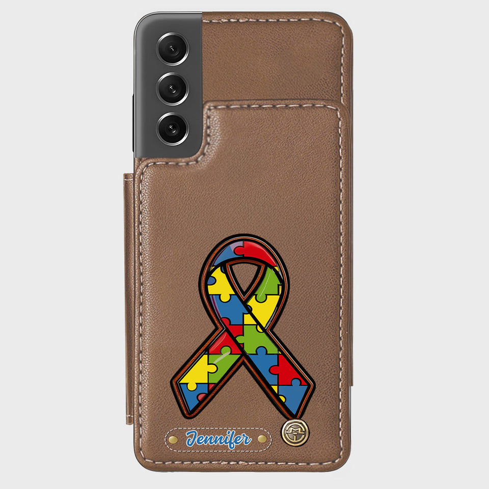 Autism Awareness - Personalized Autism Awareness Wallet Phone Case