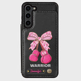 Warrior - Personalized Breast Cancer Awareness Wallet Phone Case
